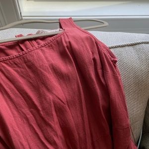 FatFace Linen Blend Coral Jumpsuit